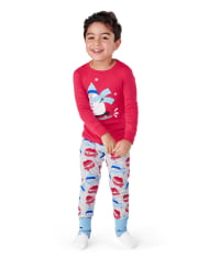 Pyjama ajusté en coton pour enfants avec motif bonhomme de neige - Gymmies
