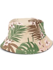 Boys Reversible Palm Bucket Hat - Safari