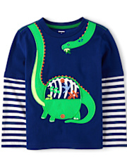 Haut superposé à motif dinosaure pour garçon - Dino Friends