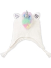 Girls Flip Sequin Unicorn Hat