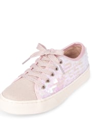 Zapatillas bajas con lentejuelas para niñas