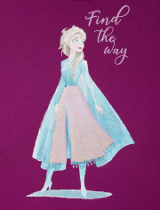Girls Disney Frozen 2 Flip Sequin Elsa Graphic Tee