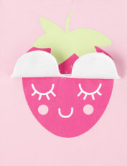 Top peek-a-boo con purpurina para bebés y niñas pequeñas