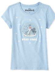Girls Disney Frozen 2 Shakey Olaf Graphic Tee