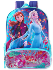 Mochila para niñas pequeñas Disney Frozen 2 Shakey Anna y Elsa