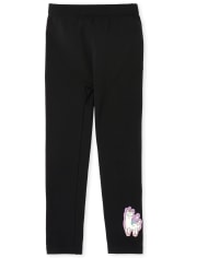 Leggings Niña Lenticular Llama Forro Polar