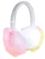 Girls Flip Sequin Rainbow Ear Muffs