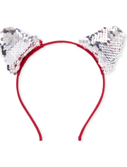 Girls Americana Flip Sequin Cat Ears Headband