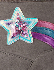 Botas de gamuza sintética Shakey Star para niñas pequeñas
