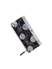 Girls Metallic Sequin Dot Pencil Case