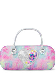 Girls Rainbow Shakey Heart Sunglasses Case