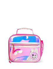 Girls Holographic Shakey Happy Face Lunchbox