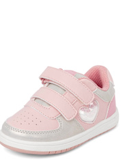 Toddler Girls Shakey Heart Low Top Sneakers
