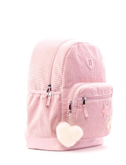 Girls Bow Corduroy Backpack