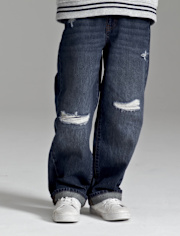 Kids Ripped Baggy Jeans