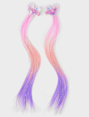 Girls Shakey Heart Hair Extension Clip 2-Pack