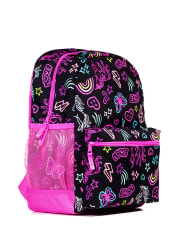 Girls Doodle Backpack 2-Piece Set