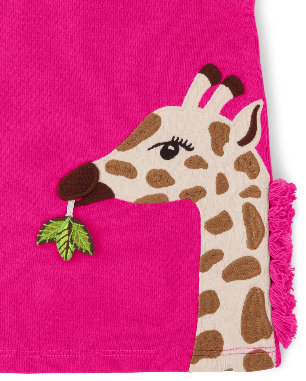 Top con borlas de jirafa y apliques para niñas - Summer Safari