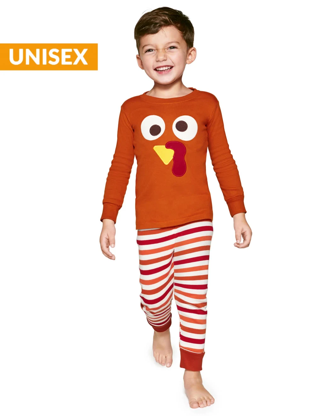 Kids Turkey Cotton 2-Piece Pajamas - Gymmies