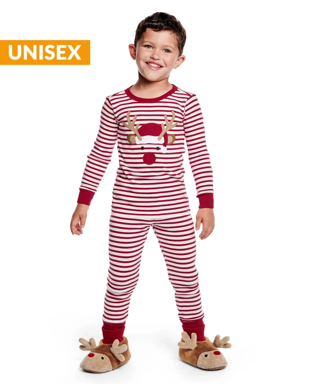 Pyjama 2 pièces en coton à motif de renne pour enfants - Gymmies