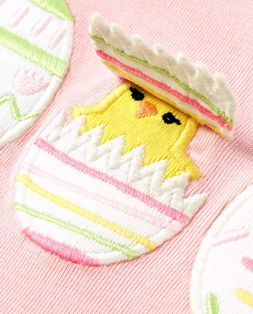 Top de Pascua bordado para niñas - Fiesta en el jardín