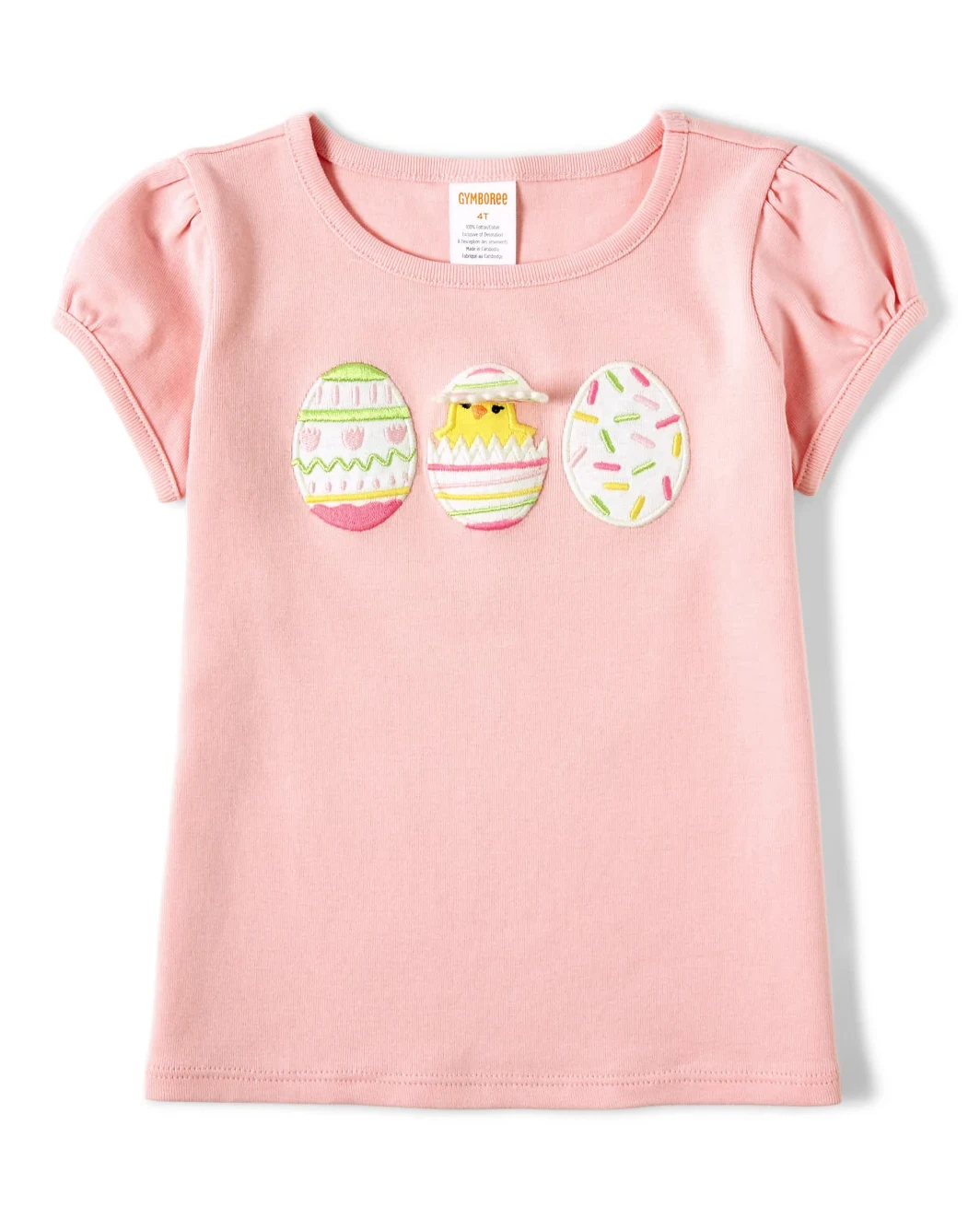 Top de Pascua bordado para niñas - Fiesta en el jardín