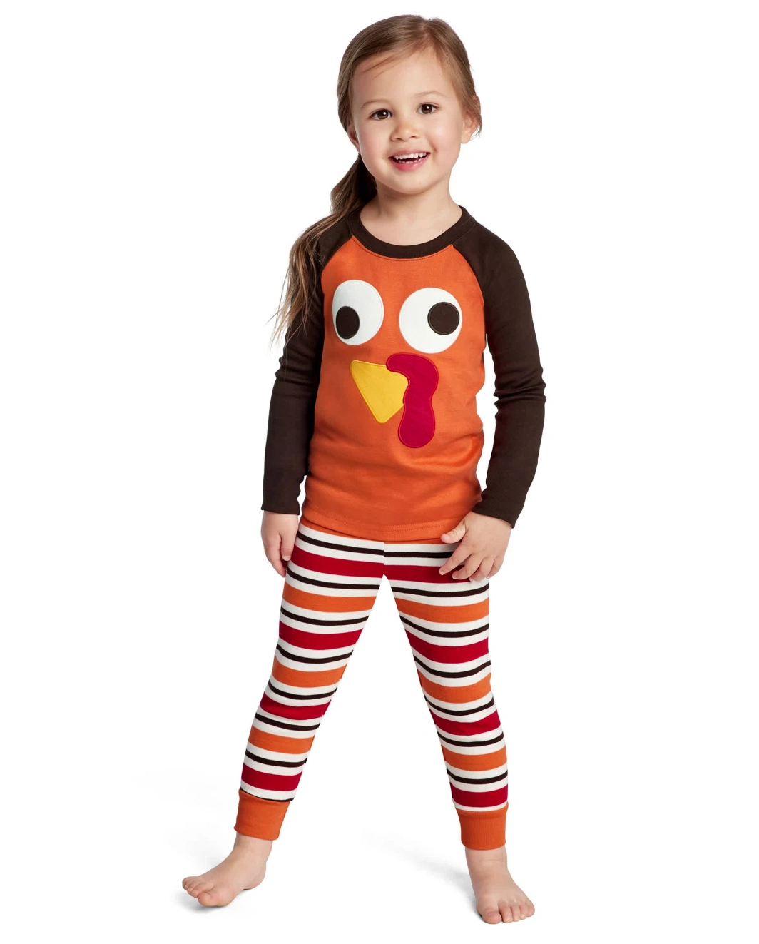 Pyjama ajusté en coton pour enfants avec motif dinde - Gymmies