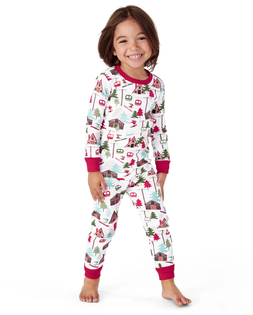 Pyjama ajusté en coton pour enfants Ski Lodge - Gymmies
