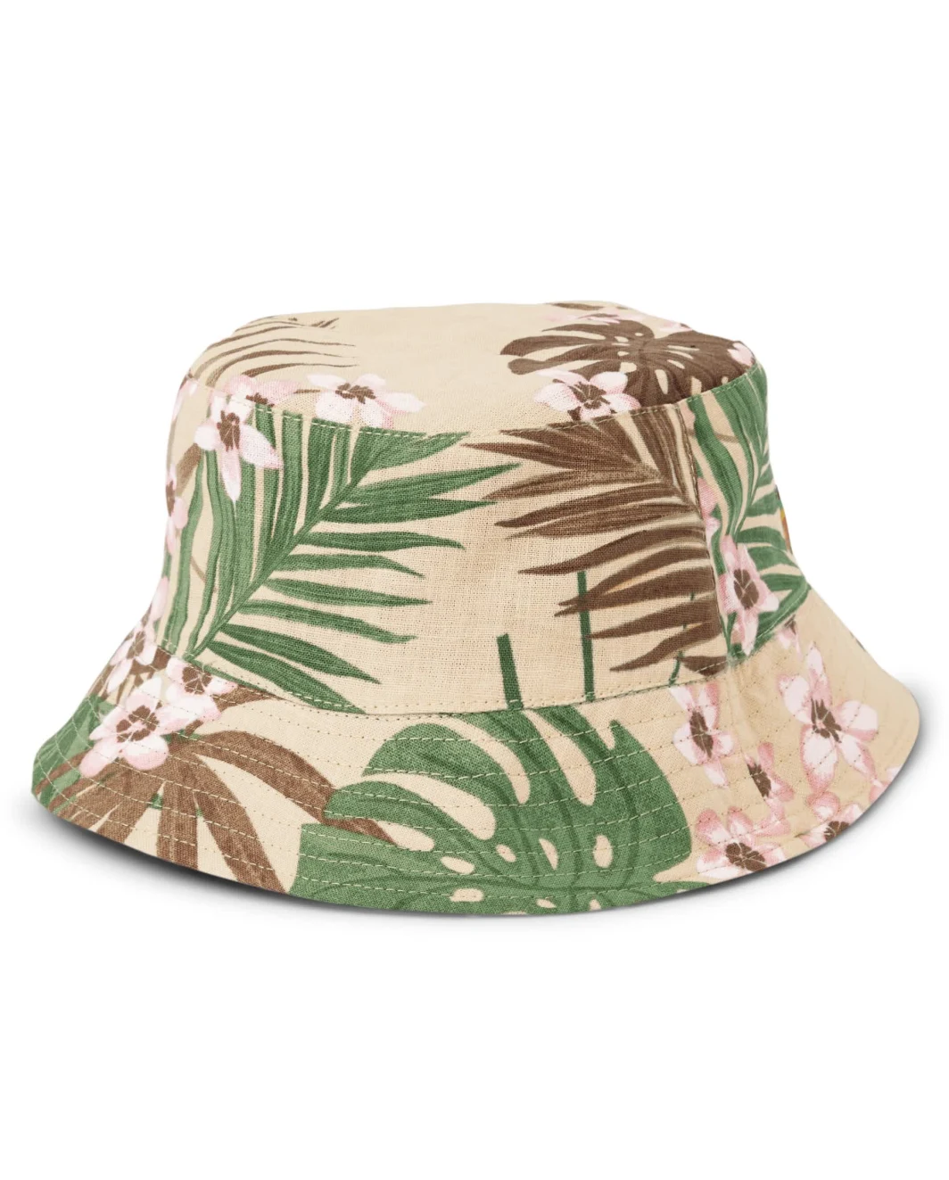 Boys Reversible Palm Bucket Hat - Safari
