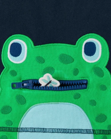 Boys Frog And Dragonfly Top - Critter Camp