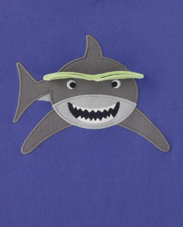Boys Peek-A-Boo Shark Top - Island Getaway