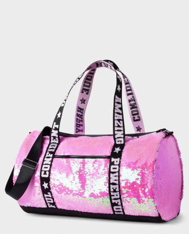 Tween Girls Sequin Sport Duffle Bag