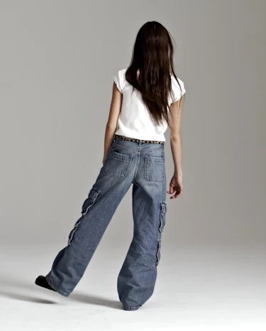Tween Baggy Cargo Jeans