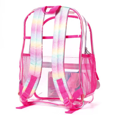 Clear unicorn backpack sale