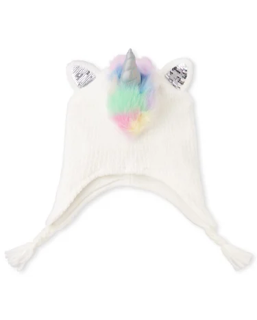 Girls Flip Sequin Unicorn Hat