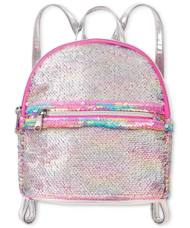 Girls Rainbow Flip Sequin Mini Backpack