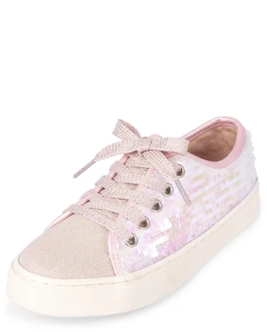 Zapatillas bajas con lentejuelas para niñas