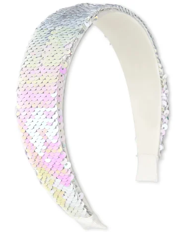 Girls Flip Sequin Light Up Headband - SIMPLYWHT