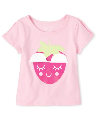 Top peek-a-boo con purpurina para bebés y niñas pequeñas