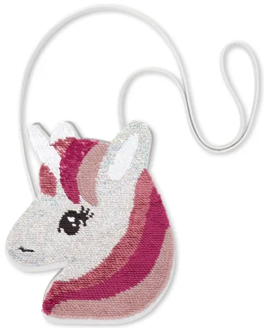Bolso con unicornio de lentejuelas con tapa para niñas