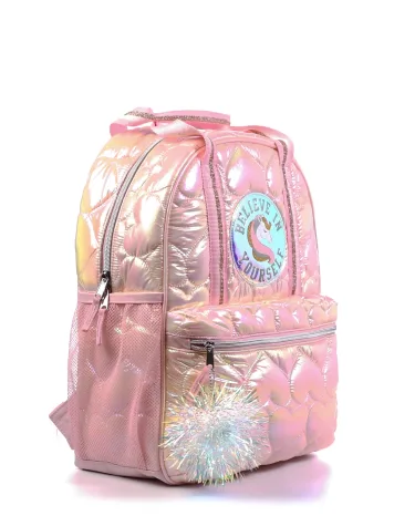 Girls Quilted Hearts Backpack