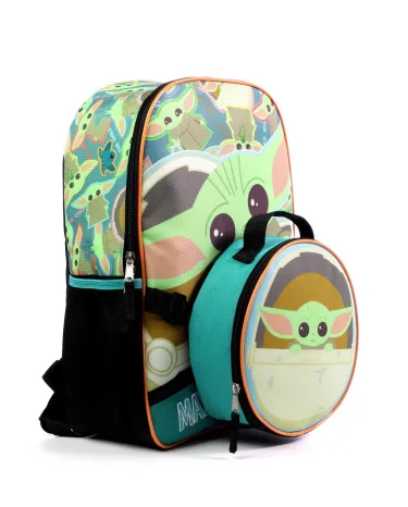 Conjunto de 2 piezas de mochila Baby Yoda para niños
