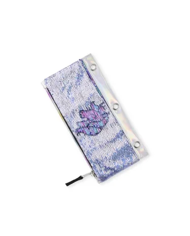 Girls Metallic Flip Sequin Unicorn Pencil Case