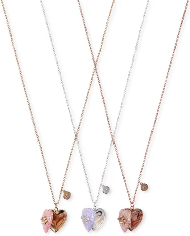 Girls Tiara BFF Locket Necklace 3-Pack