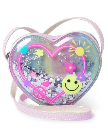 Girls Rainbow Heart Icon Bag