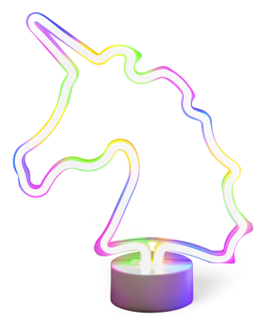 Luz LED Unicornio para niñas