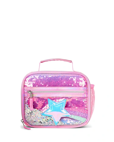 Girls Rainbow Sequin Shakey Star Lunchbox