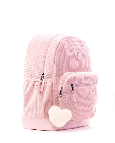 Girls Bow Corduroy Backpack