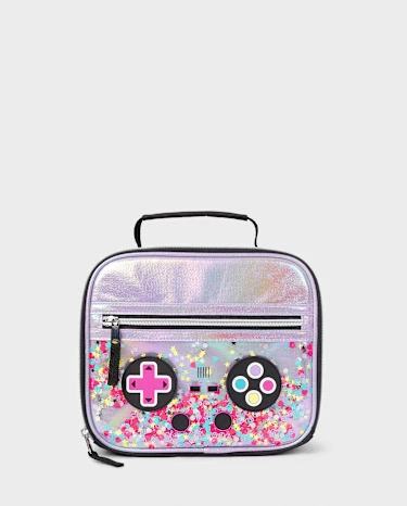 Girls Iridescent Shakey Video Game Lunchbox
