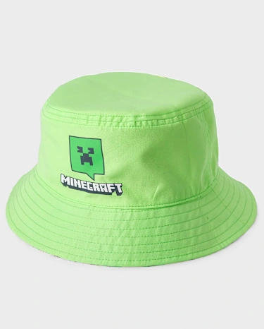 Girls Reversible Minecraft Bucket Hat